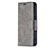 Leather Case Stands Flip Cover L01 Holder for Apple iPhone 15 Gray