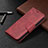 Leather Case Stands Flip Cover L01 Holder for Apple iPhone 15 Pro Red