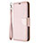 Leather Case Stands Flip Cover L01 Holder for Huawei Y7p Rose Gold