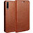Leather Case Stands Flip Cover L01 Holder for Huawei Y9s Orange