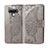 Leather Case Stands Flip Cover L01 Holder for LG Stylo 6 Gray