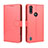 Leather Case Stands Flip Cover L01 Holder for Motorola Moto E6s (2020) Red