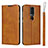 Leather Case Stands Flip Cover L01 Holder for Nokia 4.2 Orange