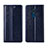 Leather Case Stands Flip Cover L01 Holder for Nokia C3 Navy Blue