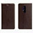 Leather Case Stands Flip Cover L01 Holder for OnePlus 8 Pro Brown