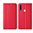 Leather Case Stands Flip Cover L01 Holder for Oppo A8 Red