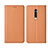 Leather Case Stands Flip Cover L01 Holder for Oppo Reno2 Orange