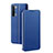 Leather Case Stands Flip Cover L01 Holder for Oppo Reno3 Blue