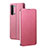 Leather Case Stands Flip Cover L01 Holder for Oppo Reno3 Pink