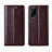 Leather Case Stands Flip Cover L01 Holder for Realme Narzo 30 Pro 5G Brown