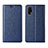 Leather Case Stands Flip Cover L01 Holder for Realme V15 5G Blue