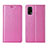 Leather Case Stands Flip Cover L01 Holder for Realme X7 5G Pink