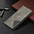 Leather Case Stands Flip Cover L01 Holder for Samsung Galaxy A12 5G Gray