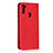 Leather Case Stands Flip Cover L01 Holder for Samsung Galaxy M11 Red