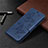 Leather Case Stands Flip Cover L01 Holder for Samsung Galaxy S20 FE 4G Blue