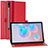 Leather Case Stands Flip Cover L01 Holder for Samsung Galaxy Tab S6 10.5 SM-T860 Red