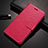 Leather Case Stands Flip Cover L01 Holder for Vivo X50 Lite Hot Pink