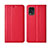 Leather Case Stands Flip Cover L01 Holder for Xiaomi Mi 10 Lite Red
