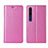 Leather Case Stands Flip Cover L01 Holder for Xiaomi Mi 10 Pink