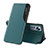 Leather Case Stands Flip Cover L01 Holder for Xiaomi Mi 12S 5G Green