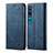 Leather Case Stands Flip Cover L01 Holder for Xiaomi Mi Note 10 Blue