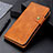 Leather Case Stands Flip Cover L01 Holder for Xiaomi POCO C3 Brown