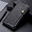 Leather Case Stands Flip Cover L01 Holder for Xiaomi POCO C31 Black