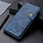 Leather Case Stands Flip Cover L01 Holder for Xiaomi POCO C31 Blue