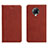 Leather Case Stands Flip Cover L01 Holder for Xiaomi Poco F2 Pro Brown