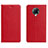 Leather Case Stands Flip Cover L01 Holder for Xiaomi Poco F2 Pro Red