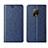 Leather Case Stands Flip Cover L01 Holder for Xiaomi Redmi 10X 5G Blue