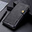 Leather Case Stands Flip Cover L01 Holder for Xiaomi Redmi 9 Activ Black