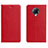Leather Case Stands Flip Cover L01 Holder for Xiaomi Redmi K30 Pro 5G Red