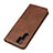 Leather Case Stands Flip Cover L02 for Huawei P30 Pro New Edition Brown