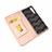 Leather Case Stands Flip Cover L02 for Huawei P30 Rose Gold