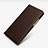 Leather Case Stands Flip Cover L02 for Huawei P7 Dual SIM Brown