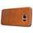 Leather Case Stands Flip Cover L02 for Samsung Galaxy S7 Edge G935F Brown