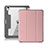 Leather Case Stands Flip Cover L02 Holder for Apple iPad Air 5 10.9 (2022) Pink