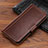 Leather Case Stands Flip Cover L02 Holder for Apple iPhone XR Brown