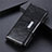 Leather Case Stands Flip Cover L02 Holder for Huawei Mate 40 Pro Black