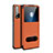 Leather Case Stands Flip Cover L02 Holder for Huawei Nova 6 Orange