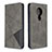 Leather Case Stands Flip Cover L02 Holder for Nokia 6.2 Gray