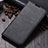Leather Case Stands Flip Cover L02 Holder for Oppo A5 (2020) Black