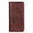 Leather Case Stands Flip Cover L02 Holder for Oppo A53s Brown