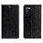 Leather Case Stands Flip Cover L02 Holder for Oppo F15 Black