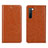 Leather Case Stands Flip Cover L02 Holder for Oppo F15 Orange