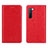 Leather Case Stands Flip Cover L02 Holder for Oppo F15 Red