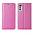 Leather Case Stands Flip Cover L02 Holder for Oppo Reno5 Pro+ Plus 5G Pink