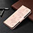 Leather Case Stands Flip Cover L02 Holder for Samsung Galaxy A12 Pink