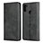 Leather Case Stands Flip Cover L02 Holder for Samsung Galaxy M11 Black